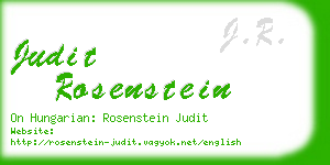 judit rosenstein business card